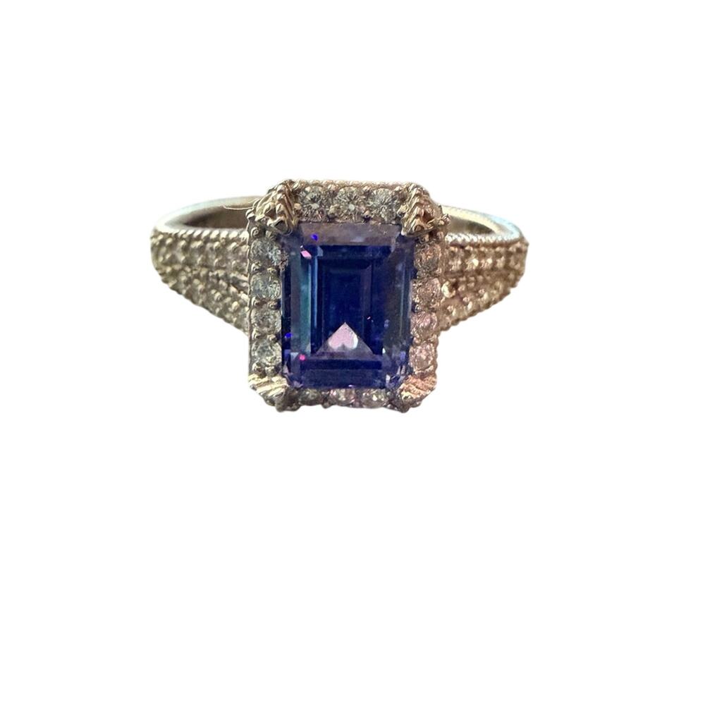 Judith Ripka 925 Sterling Silver Ring Size 10 NEW